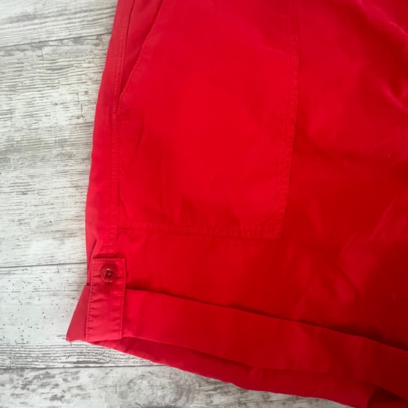 NWT! 🔥 Ralph Lauren Red Cargo Shorts Cotton Twill Cuffed - Picture 7 of 10